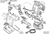 Bosch 0 603 933 342 PBM 9,6 VSP-2 Hw Accu Drilling Machine 9.6 V / GB Spare Parts PBM9,6VSP-2